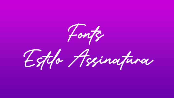 Fonts estilo assinatura - Free Download